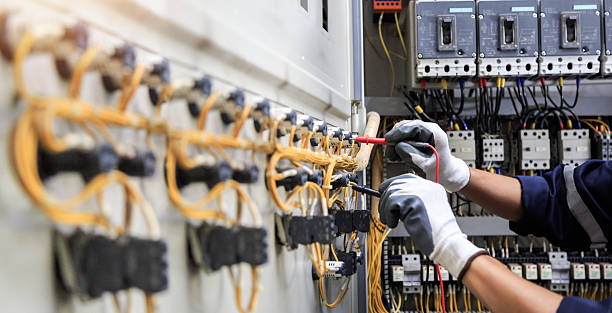Professional Electrician technician working in LaCoste, TX